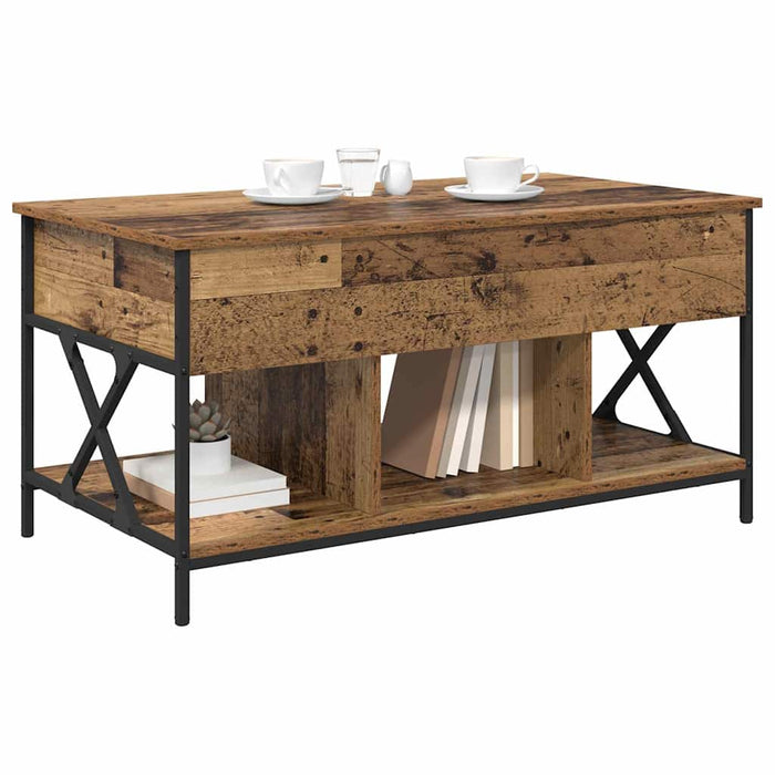 Masă de cafea Lemn Vechi 100 x 55 x 48.5 cm Lemn compozit - WALTI WALTI