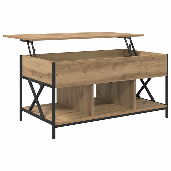 Masă de cafea Stejar Artizanal 100 x 55 x 48.5 cm Lemn compozit - WALTI WALTI