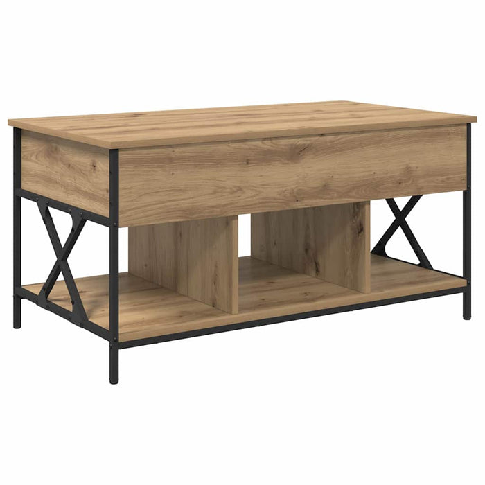 Masă de cafea Stejar Artizanal 100 x 55 x 48.5 cm Lemn compozit - WALTI WALTI