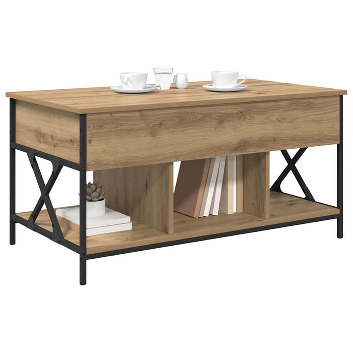 Masă de cafea Stejar Artizanal 100 x 55 x 48.5 cm Lemn compozit - WALTI WALTI