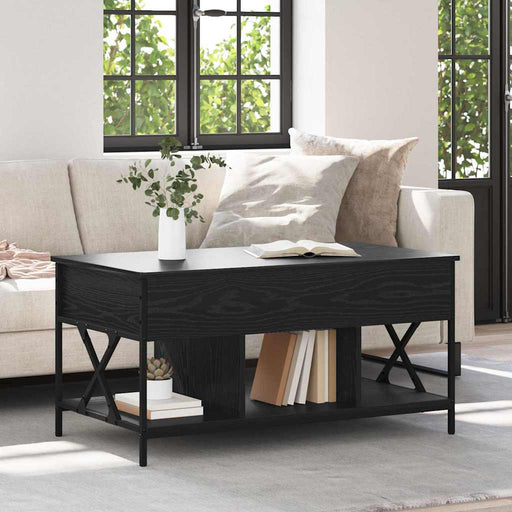 Masă de cafea Stejar Negru 100 x 55 x 48.5 cm Lemn compozit - WALTI WALTI
