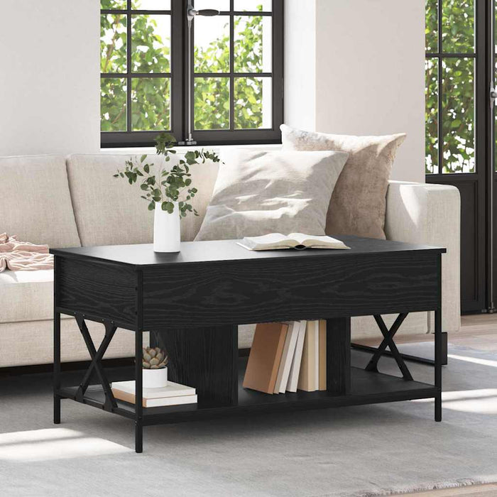 Masă de cafea Stejar Negru 100 x 55 x 48.5 cm Lemn compozit - WALTI WALTI