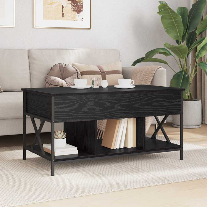 Masă de cafea Stejar Negru 100 x 55 x 48.5 cm Lemn compozit - WALTI WALTI