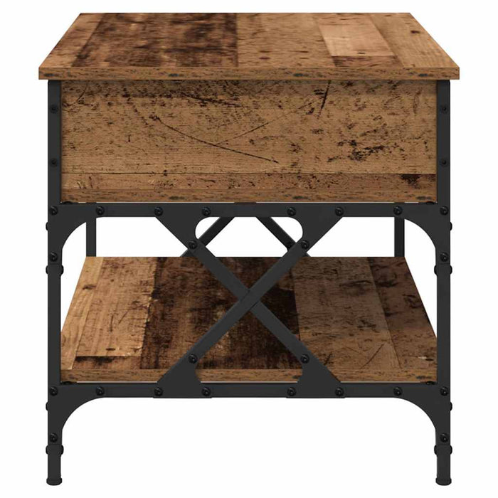 Masă de cafea Lemn Vechi 70x50x50cm Lemn compozit - WALTI WALTI