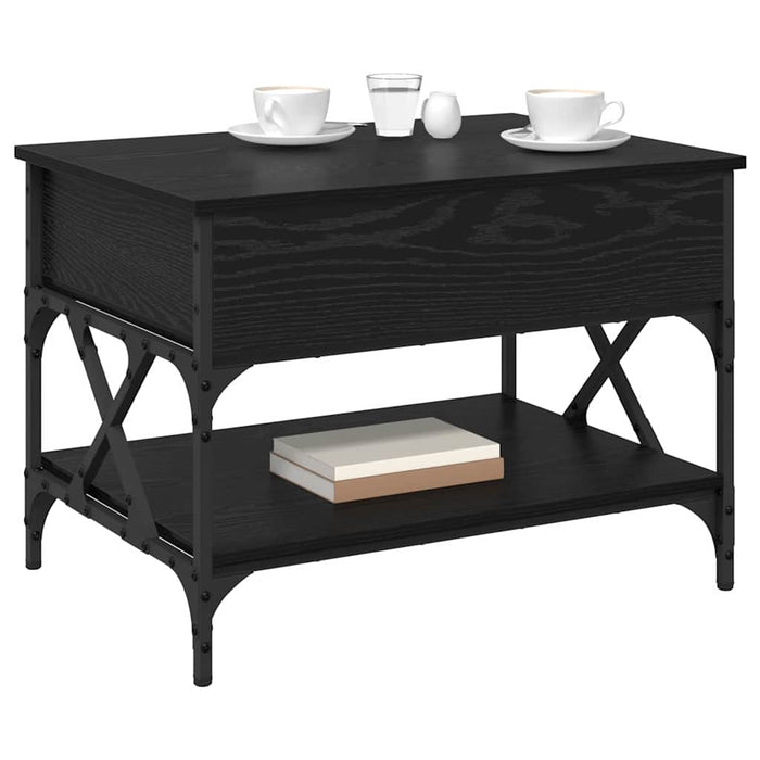 Masă de cafea Stejar Negru 70x50x50cm Lemn compozit - WALTI WALTI