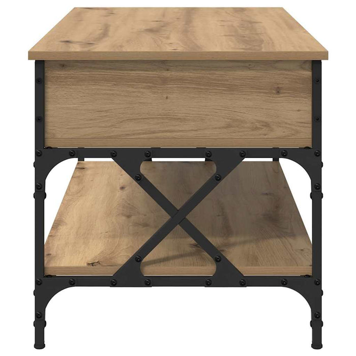 Masă de cafea Stejar Artizanal 100 x 50 x 50 cm Lemn compozit - WALTI WALTI