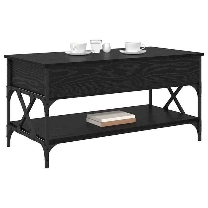 Masă de cafea Stejar Negru 100 x 50 x 50 cm Lemn compozit - WALTI WALTI