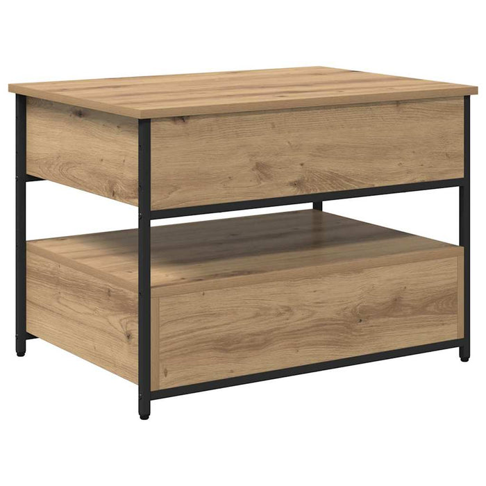 Masă de cafea Stejar Artizanal 70 x 50 x 54.5 cm Lemn compozit WALTI
