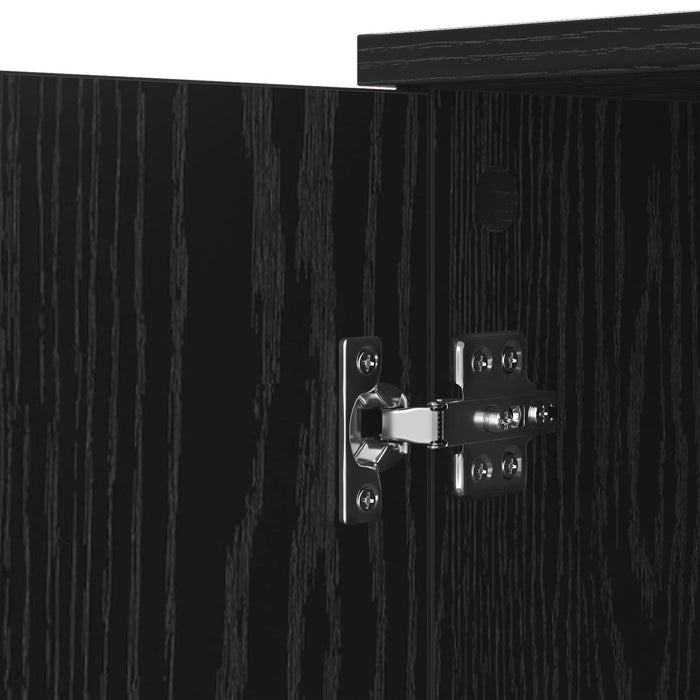 Bufet cu sertar Stejar Negru 59 x 39 x 80 cm Lemn compozit - WALTI WALTI