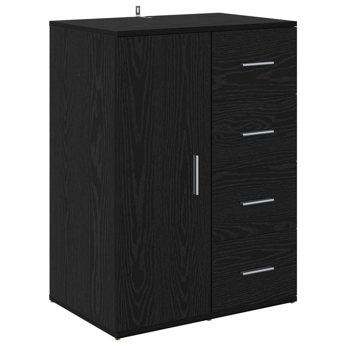 Bufet cu sertar Stejar Negru 59 x 39 x 80 cm Lemn compozit - WALTI WALTI