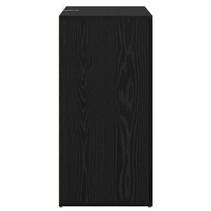 Bufet cu sertar Stejar Negru 59 x 39 x 80 cm Lemn compozit - WALTI WALTI