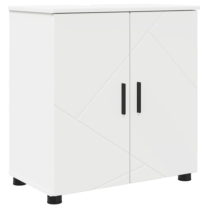 Dulap de Baie cu ușă Alb 61 x 35 x 64 cm Lemn compozit & Metal - WALTI WALTI