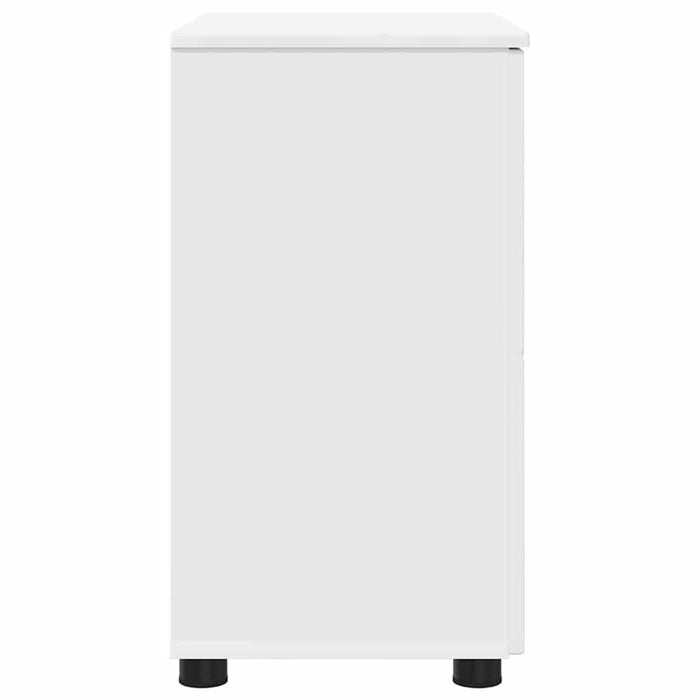 Dulap de Baie cu ușă Alb 61 x 35 x 64 cm Lemn compozit & Metal - WALTI WALTI