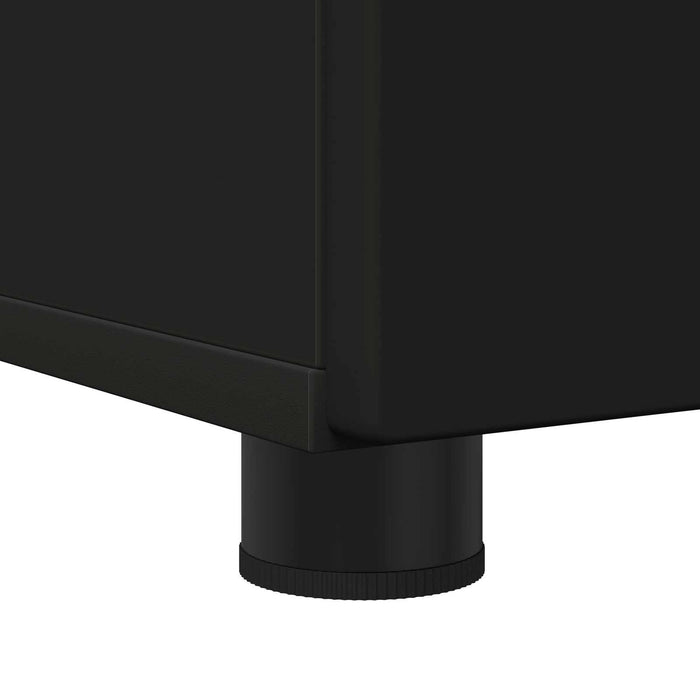 Dulap de Baie Negru 61 x 35 x 64 cm Lemn compozit & Metal WALTI