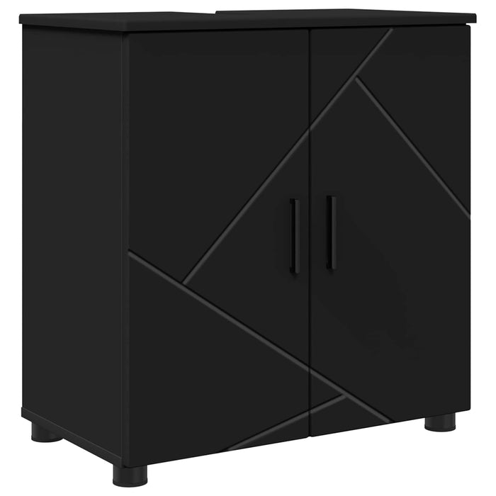 Dulap de Baie Negru 61 x 35 x 64 cm Lemn compozit & Metal WALTI