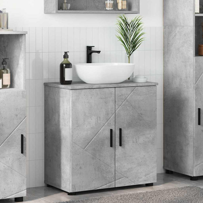 Dulap de Baie cu depozitare Gri din beton 61 x 35 x 64 cm - WALTI WALTI