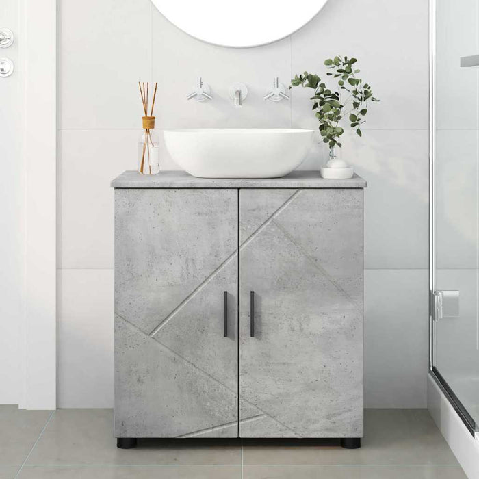 Dulap de Baie cu depozitare Gri din beton 61 x 35 x 64 cm - WALTI WALTI