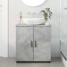 Dulap de Baie cu depozitare Gri din beton 61 x 35 x 64 cm - WALTI WALTI
