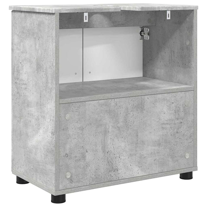 Dulap de Baie cu depozitare Gri din beton 61 x 35 x 64 cm - WALTI WALTI