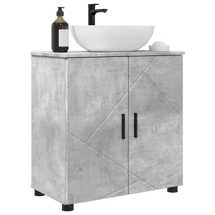 Dulap de Baie cu depozitare Gri din beton 61 x 35 x 64 cm - WALTI WALTI