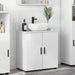 Dulap de Baie Alb lucios 61 x 35 x 64 cm Lemn compozit & Metal - WALTI WALTI