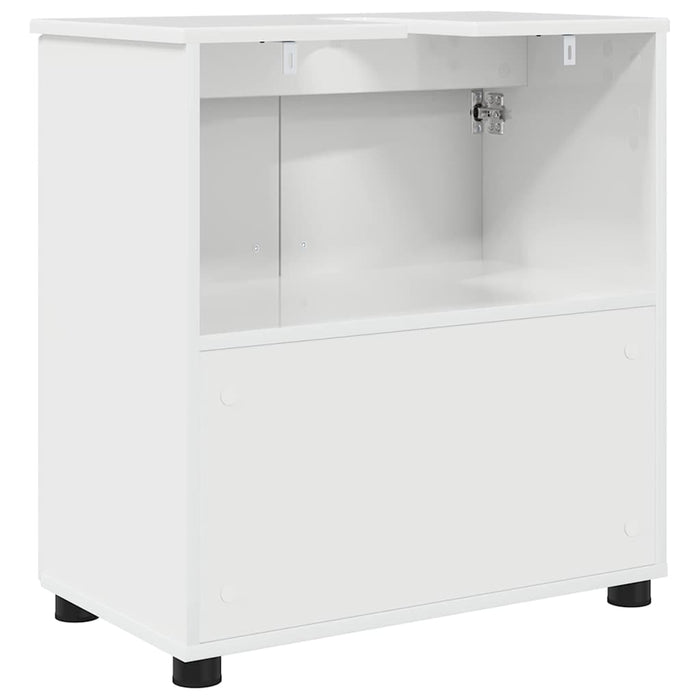 Dulap de Baie Alb lucios 61 x 35 x 64 cm Lemn compozit & Metal - WALTI WALTI
