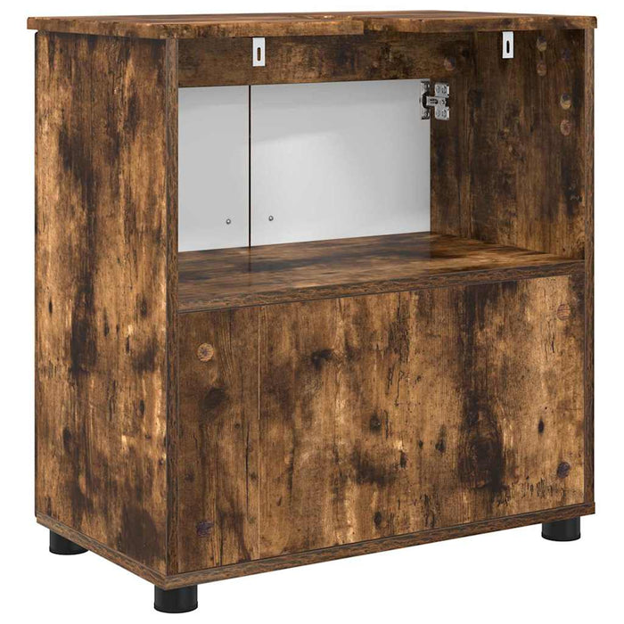 Dulap de Baie cu depozitare Stejar fumuriu 61 x 35 x 64 cm - WALTI WALTI