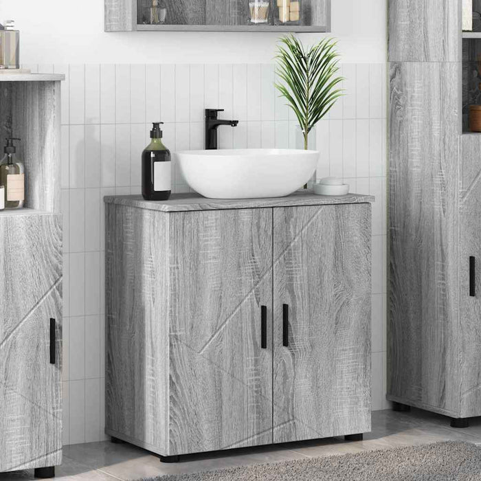 Dulap de Baie Gri Sonoma 61 x 35 x 64 cm Lemn compozit & Metal - WALTI WALTI