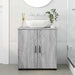 Dulap de Baie Gri Sonoma 61 x 35 x 64 cm Lemn compozit & Metal - WALTI WALTI
