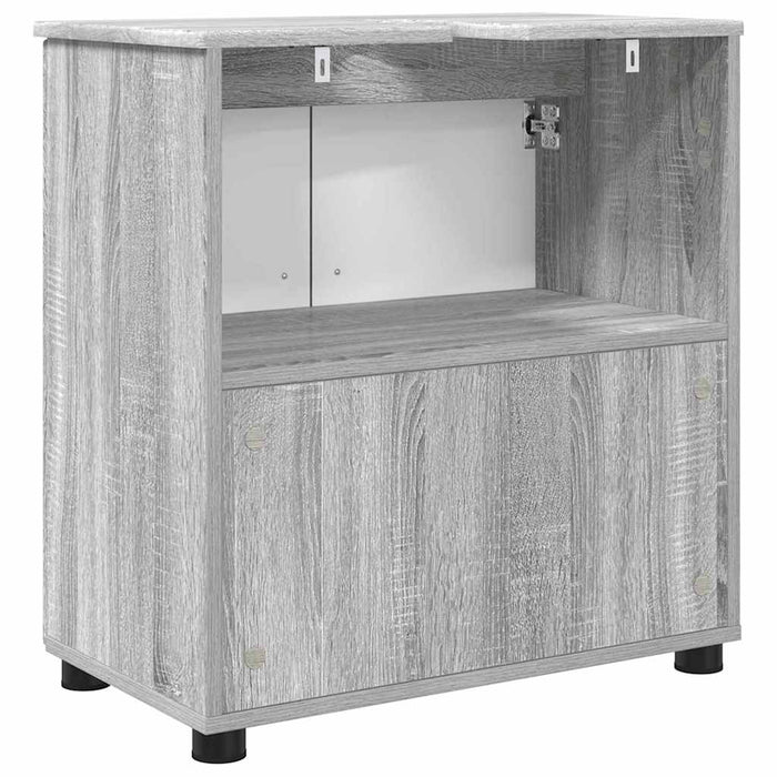 Dulap de Baie Gri Sonoma 61 x 35 x 64 cm Lemn compozit & Metal - WALTI WALTI