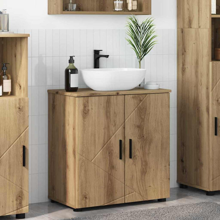 Dulap de Baie cu depozitare Stejar Artizanal 61 x 35 x 64 cm - WALTI WALTI