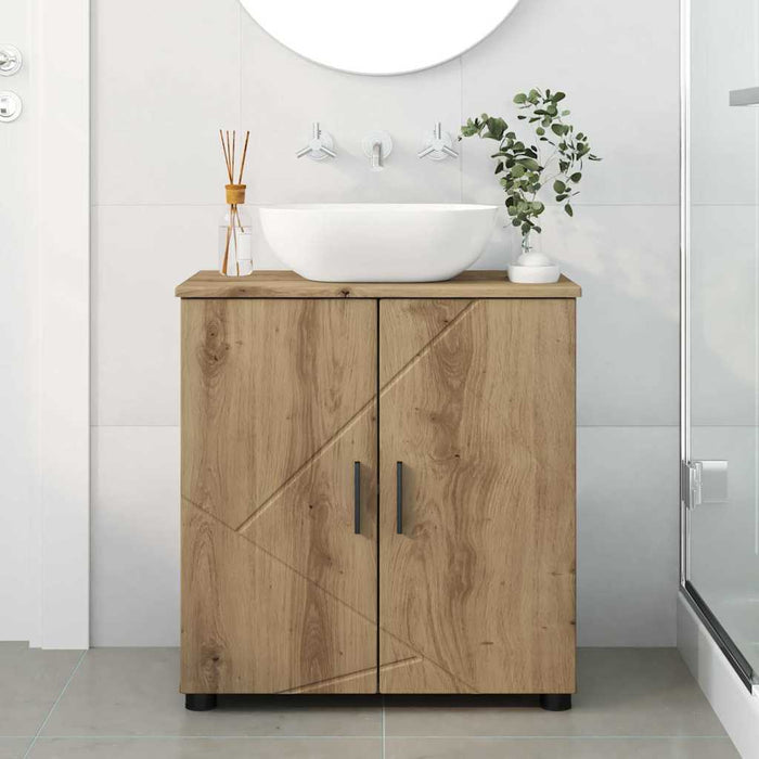 Dulap de Baie cu depozitare Stejar Artizanal 61 x 35 x 64 cm - WALTI WALTI