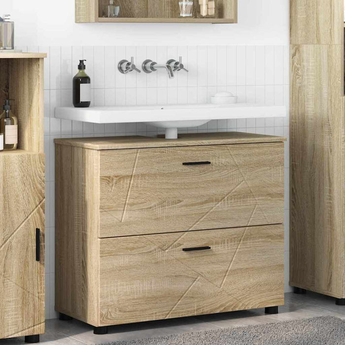Dulap de Baie cu sertar cu ușă Stejar Sonoma 76,5 x 35 x 64 cm - WALTI WALTI