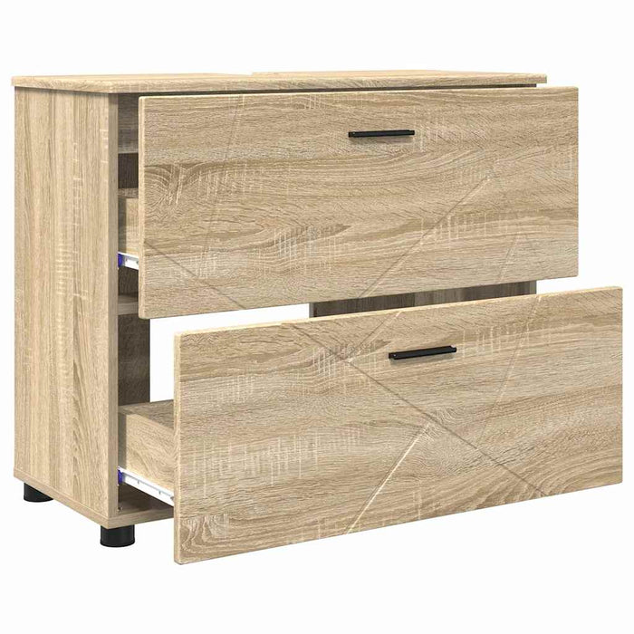 Dulap de Baie cu sertar cu ușă Stejar Sonoma 76,5 x 35 x 64 cm - WALTI WALTI