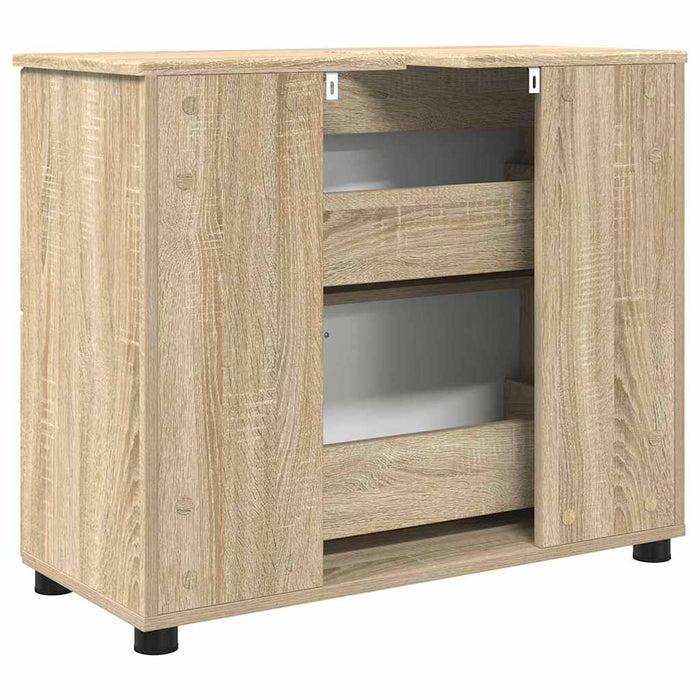 Dulap de Baie cu sertar cu ușă Stejar Sonoma 76,5 x 35 x 64 cm - WALTI WALTI