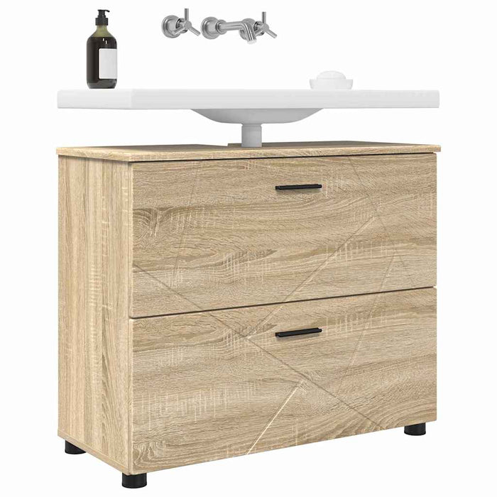 Dulap de Baie cu sertar cu ușă Stejar Sonoma 76,5 x 35 x 64 cm - WALTI WALTI