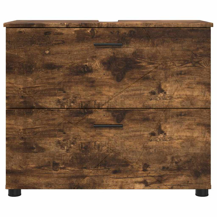 Dulap de Baie cu sertar cu ușă Stejar fumuriu 76,5 x 35 x 64 cm - WALTI WALTI
