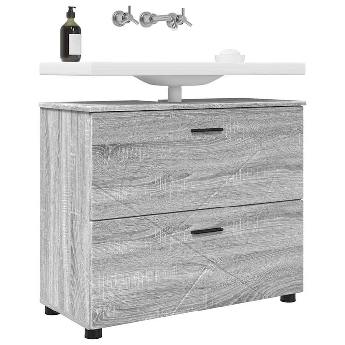 Dulap de Baie cu sertar cu ușă Gri Sonoma 76,5 x 35 x 64 cm - WALTI WALTI