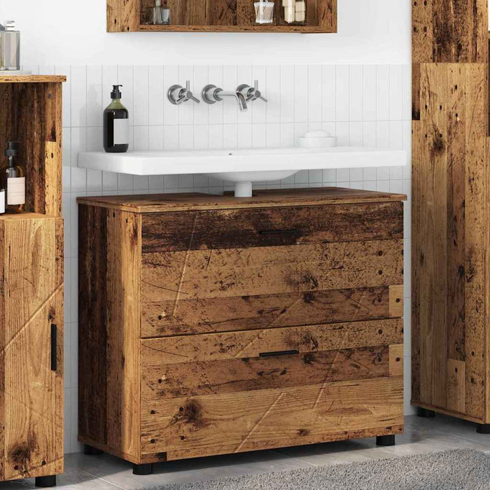 Dulap de Baie cu sertar cu ușă Lemn Vechi 76,5 x 35 x 64 cm - WALTI WALTI