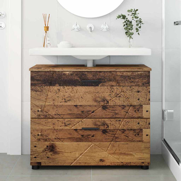 Dulap de Baie cu sertar cu ușă Lemn Vechi 76,5 x 35 x 64 cm - WALTI WALTI