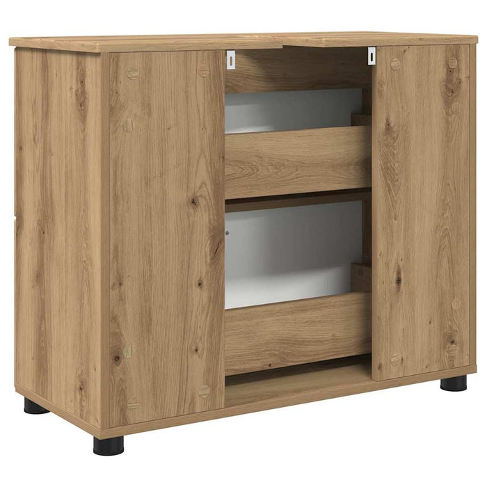Dulap de Baie cu sertar Stejar Artizanal 76,5 x 35 x 64 cm WALTI
