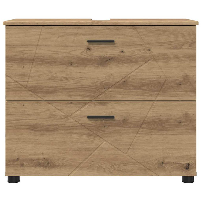 Dulap de Baie cu sertar Stejar Artizanal 76,5 x 35 x 64 cm WALTI
