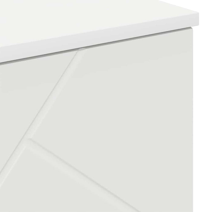 Dulap de Baie cu ușă Alb 60 x 35 x 80 cm Lemn compozit & Metal WALTI