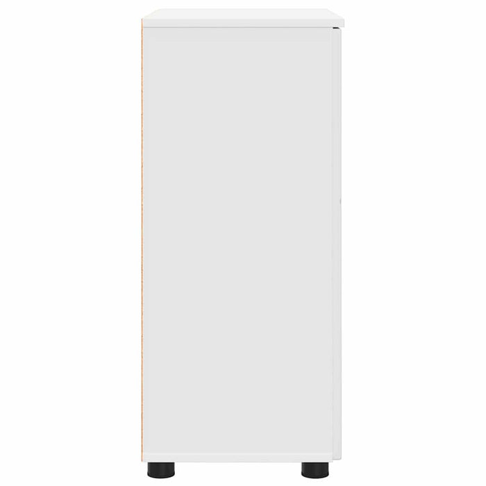 Dulap de Baie cu ușă Alb 60 x 35 x 80 cm Lemn compozit & Metal WALTI