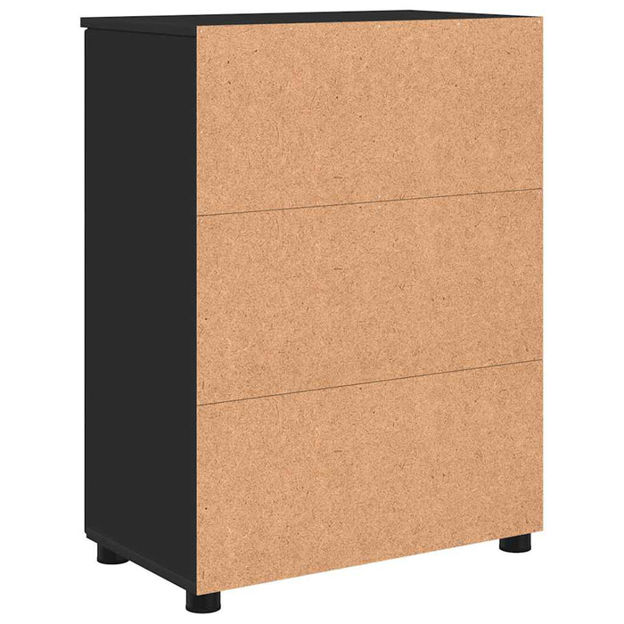Dulap de Baie Negru 60 x 35 x 80 cm Lemn compozit & Metal WALTI