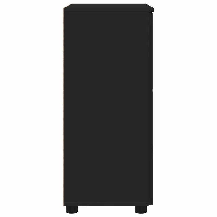 Dulap de Baie Negru 60 x 35 x 80 cm Lemn compozit & Metal WALTI