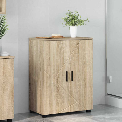 Dulap de Baie cu depozitare Stejar Sonoma 60 x 35 x 80 cm - WALTI WALTI