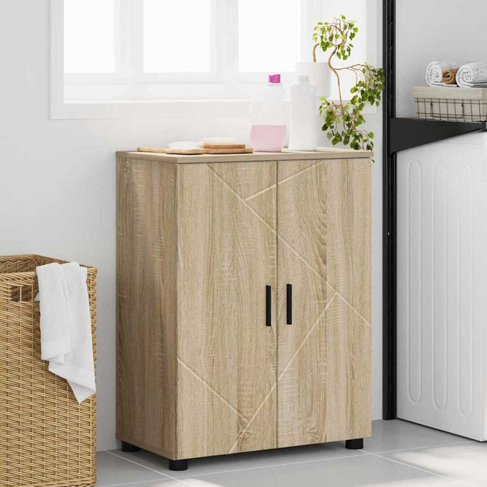 Dulap de Baie cu depozitare Stejar Sonoma 60 x 35 x 80 cm WALTI