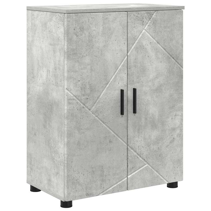 Dulap de Baie cu raft Gri beton 60 x 35 x 80 cm Lemn compozit - WALTI WALTI