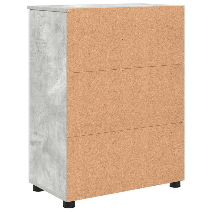 Dulap de Baie cu raft Gri beton 60 x 35 x 80 cm Lemn compozit - WALTI WALTI